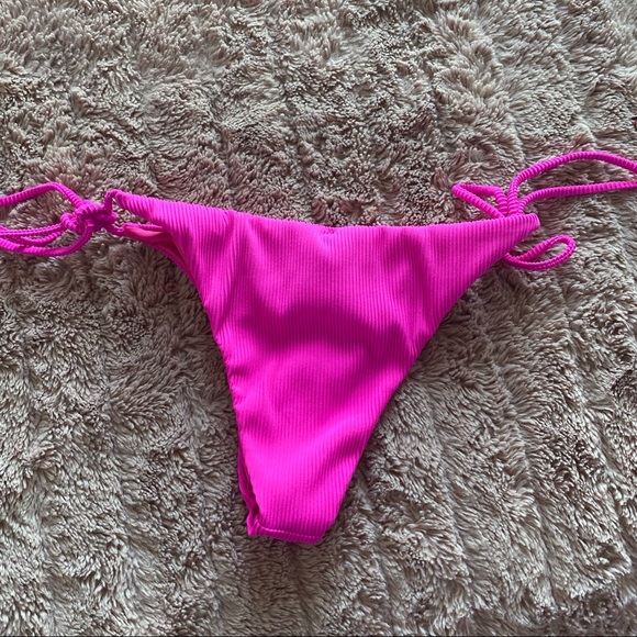 Pink Ribbed Bikini Set - Picture 5 of 5